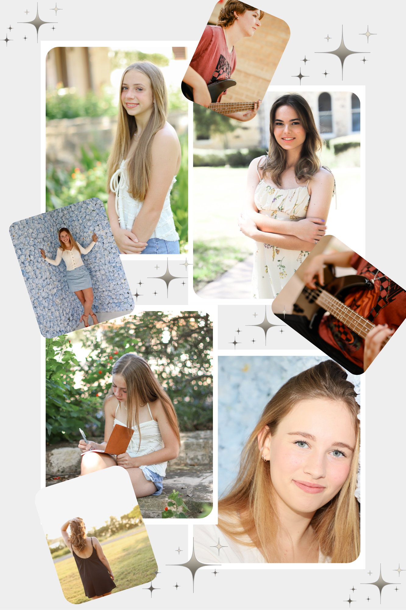 Gray Minimalist Friends Mood Photo Collage